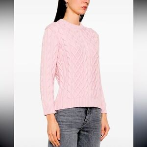 J.Crew Cable Knit Sweater – Size XS, Pink, Excellent Condition